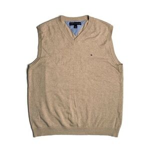 Tommy Hilfiger men’s M cotton knit v-neck vest
